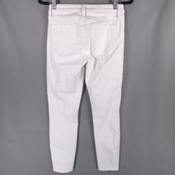 PISTOLA REVOLVE Jeans‎ White MidRise Semi Distressed Skinny P6822FTN-WAK Size 27 - Picture 2 of 15